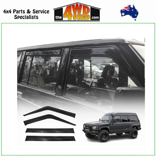 Weather Shields Nissan Patrol GQ Y60 Wagon with Electric Mirrors