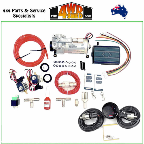Wireless Remote Airbag Inflation Kit includes PX01 Compressor & Digital Gauge