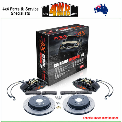 Bremtec Front Big Brake Upgrade Kit Toyota Landcruiser 76 78 79 Series 08/2016-On with Auto Hubs