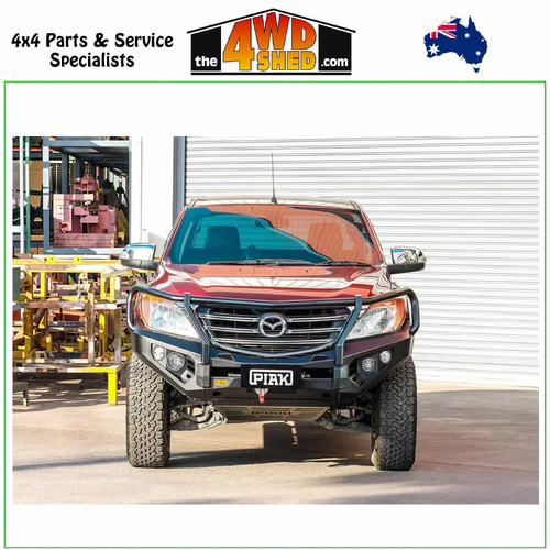 Elite Loop Winch Bull Bar Mazda BT50 2011-2020 - Black Tow Points & Orange Bash Plates