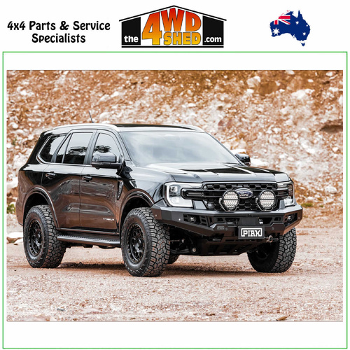Genesis Non Loop Winch Bull Bar Ford Ranger Next Gen 5/2022-On - Black Tow Points & Black Bash Plates