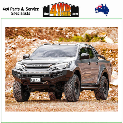 Genesis Non Loop Winch Bull Bar Isuzu DMAX 11/2023-On - Black Tow Points & Black Bash Plates