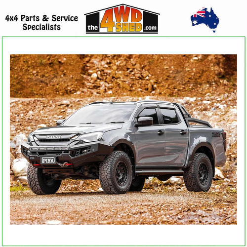 Genesis Non Loop Winch Bull Bar Isuzu DMAX 11/2023-On - OrangeTow Points & Black Bash Plates
