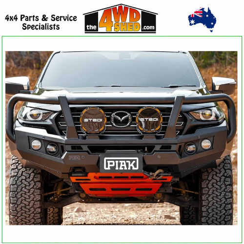 Genesis Loop Winch Bull Bar Mazda BT50 7/2020-On - Orange Tow Points & Orange Bash Plates