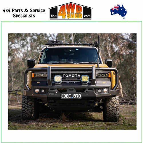Genesis Loop Winch Bull Bar Toyota Prado 250 Series 2024-On - Black Tow Points & Black Bash Plates