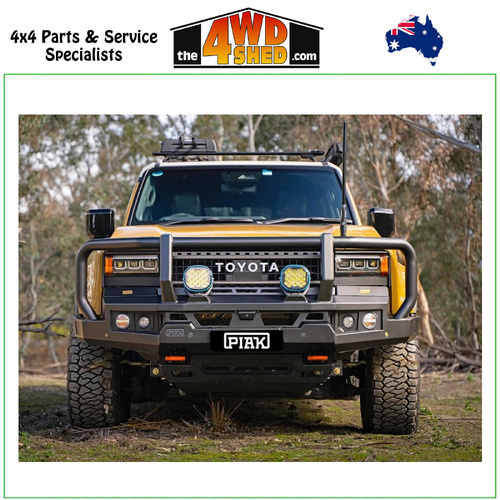 Genesis Loop Winch Bull Bar Toyota Prado 250 Series 2024-On - Orange Tow Points & Black Bash Plates
