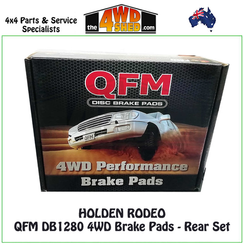Holden Rodeo Rear Brake Pads QFM DB1280 4WD