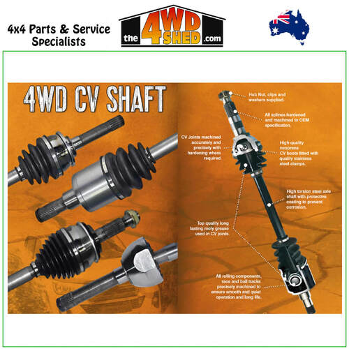 CV Shaft Assembly Isuzu DMAX & Mazda BT50 2020-Onwards