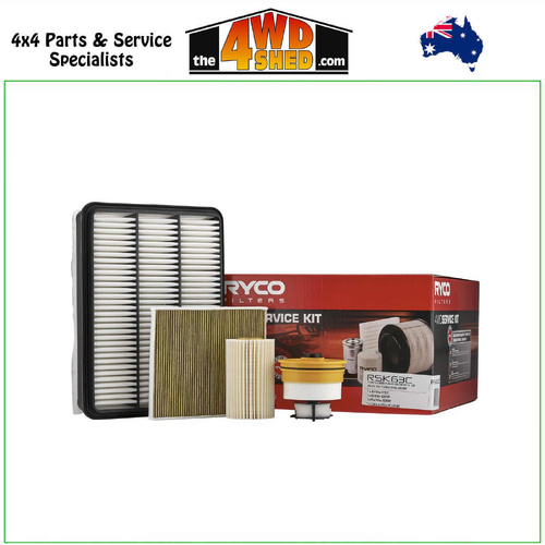 Ryco Complete Filter Service Kit Toyota Landcruiser 76 78 79 Series VDJ 4.5l Diesel