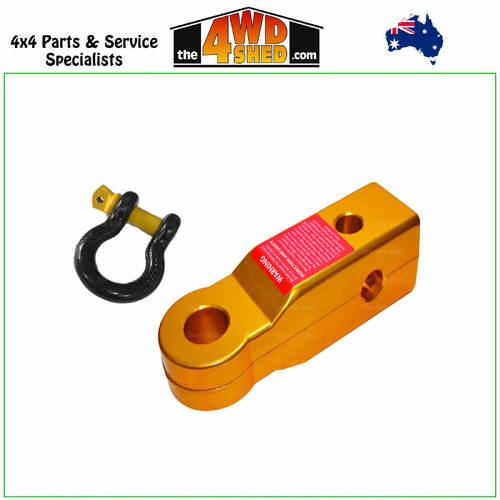 Rear GOLD Recovery Tow Hitch with Bow Shackle