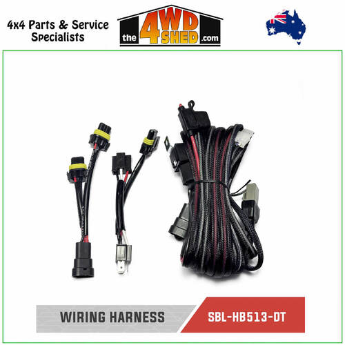 Universal Heavy Duty LED Wiring Harness suits Single LED Light Bar