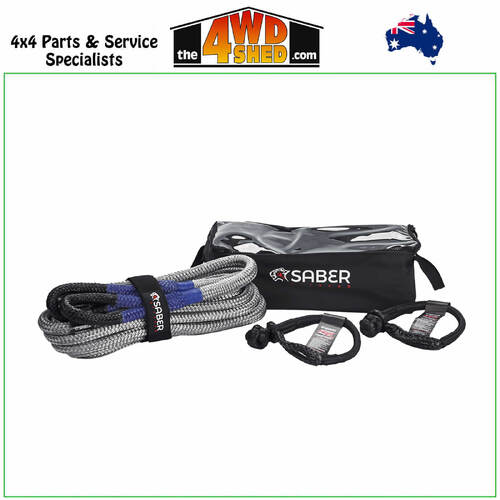 8K Heavy Duty Offroad Kinetic Recovery Kit inc 2x 12K Soft Shackles