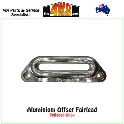 6061 Aluminium Offset Fairlead - Polished Alloy