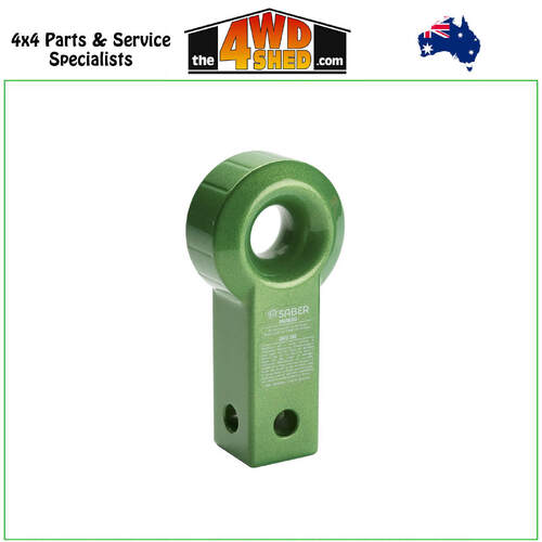 Aluminium Rear Recovery Hitch - Green Prismatic