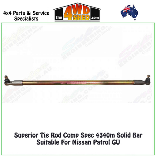Superior Tie Rod Solid Bar Nissan Patrol GU