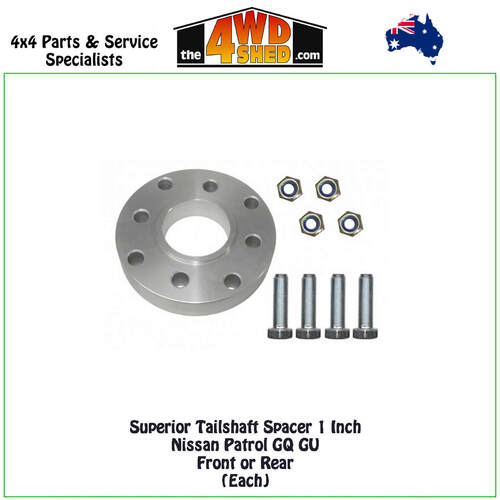 Superior Tailshaft Spacer 1 Inch Nissan Patrol GQ GU Front or Rear (Each)