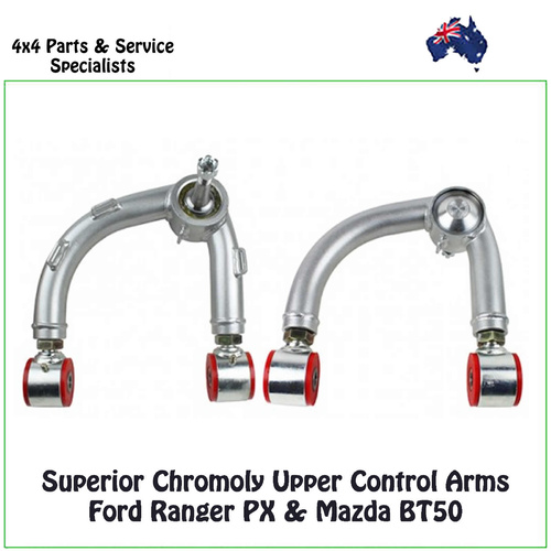 Chromoly Upper Control Arms Ford Ranger PX Mazda BT50