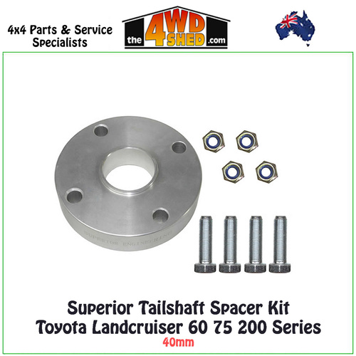 Superior Tailshaft Spacer 40mm Toyota Landcruiser Hilux Rear (Each)