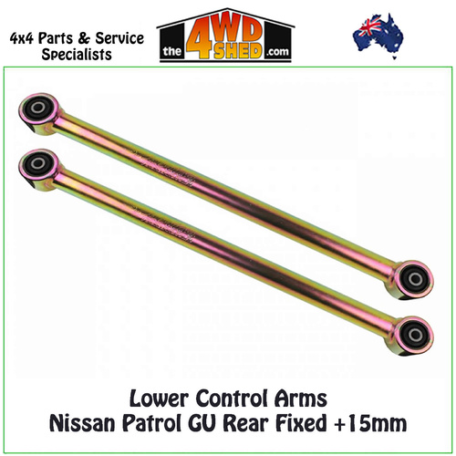 Lower Control Arms Nissan Patrol GU Rear Fixed +15mm