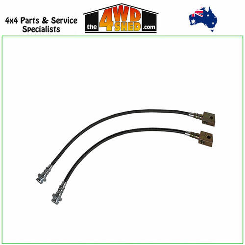 Braided Brake Lines 2-3 Inch (50-75mm) Front Nissan Patrol GU 2.8l 4.5l 4.2l with ABS
