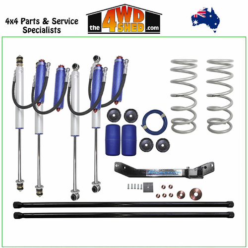 Superior Remote Reservoir 2.0 2 Inch 50mm Suspension Lift Kit Toyota Landcruiser 100 Series 6cyl