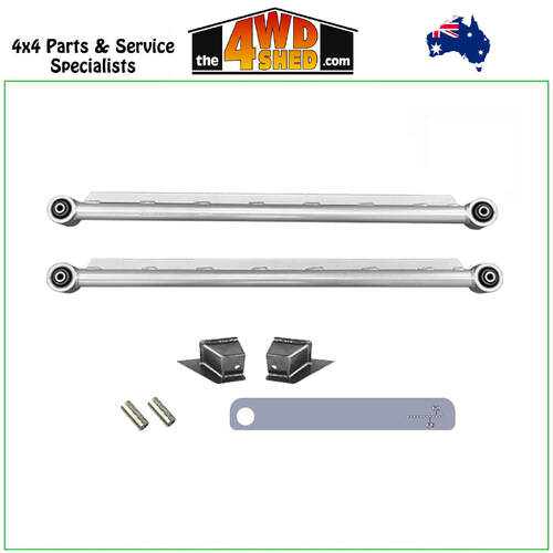 Control Arms Long Arm Kit Nissan Patrol GQ GU Silver - Pair