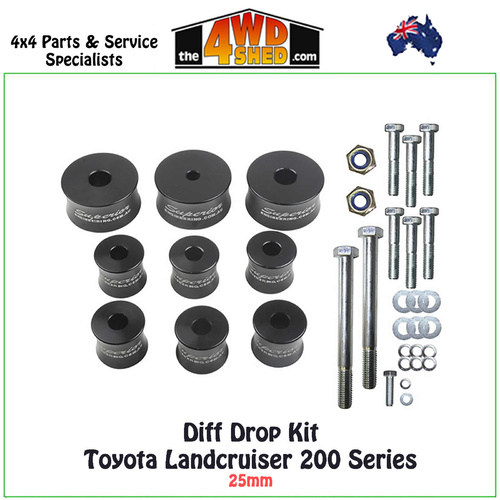 Diff Drop Kit Toyota Landcruiser 200 Series - 25mm