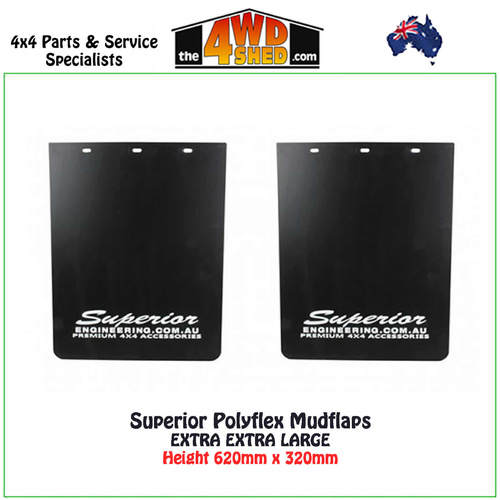 Superior Polyflex Mudflaps - Extra Extra Large