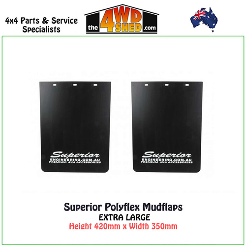 Superior Polyflex Mudflaps - Extra Large