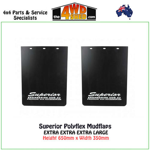 Superior Polyflex Mudflaps - Extra Extra Extra Large