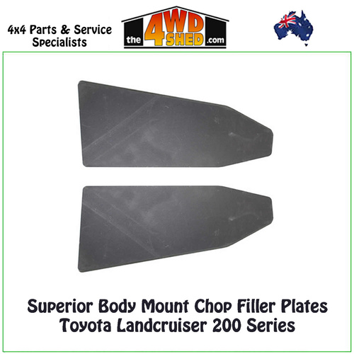 Superior Body Mount Chop Filler Plates Toyota Landcruiser 200 Series - Pair
