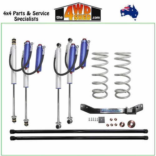 Superior Remote Reservoir 2.0 2 Inch 50mm Suspension Lift Kit Toyota Landcruiser 100 Series 6cyl with Diff Drop