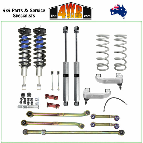 Superior Nitro Gas Twin Tube 3 Inch 75mm Suspension Lift Kit Toyota Prado 150 Series 08/2017-On