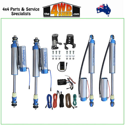 Superior (ECDS) Electric Adjustable 2.5 Monotube Remote Reservoir Shock Kit 5 Inch 125mm Lift Nissan Patrol GQ GU