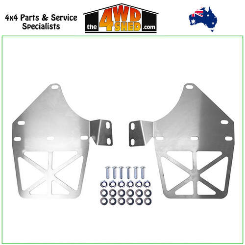 Superior -12 Offset Mudflap Brackets Toyota Landcruiser 76 79 Series GXL Front 2/2007-10/2022