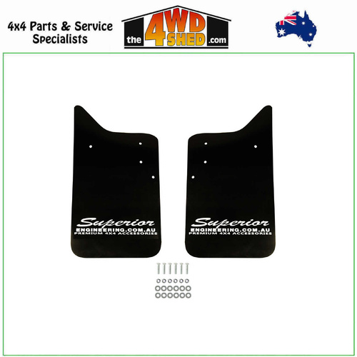 Superior Premium Mudflaps Toyota Landcruiser 300 Series - Rear No Flare (Pair)