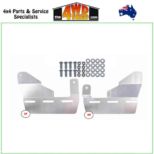 Superior 0 to -12 Offset Mudflap Brackets GXL Toyota Landcruiser 76 79 Series 2024+ Facelift Front