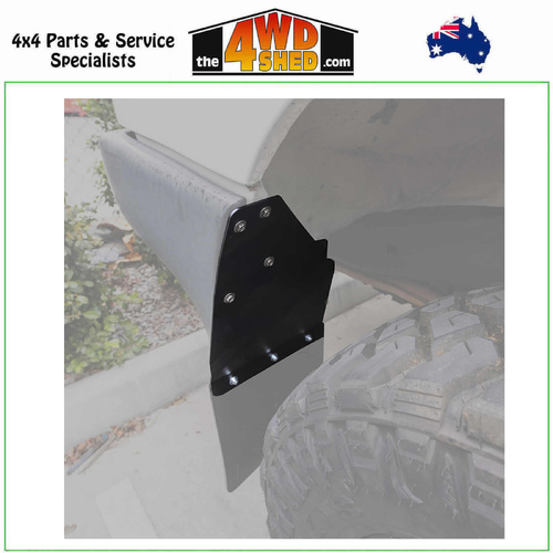 Superior Mudflap Brackets OE to -12 Offset Toyota Landcruiser 105 Series - REAR