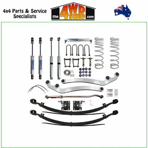 Superior 3 Inch 75mm Suspension Lift Kit Toyota 78 79 Series Landcruiser V8 Dual Cab 8/2016-On