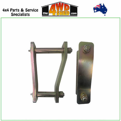Extended Shackles 2 Inch 50mm Ford Ranger PX1 PX2 Mazda BT50 UP UR - Rear