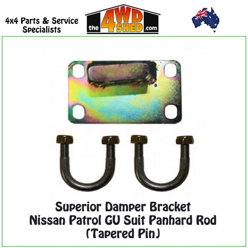 Superior Damper Bracket Nissan Patrol GU Suit Panhard Rod (Tapered Pin)