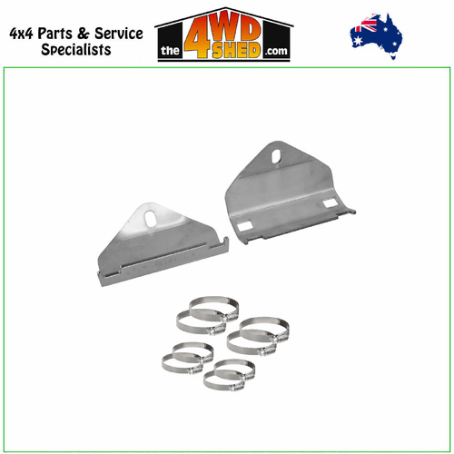 Superior Stainless Steel 2.0 & 2.5 Shock Remote Reservoir Mount Kit Toyota Landcruiser 79 Series Coil Converted - REAR
