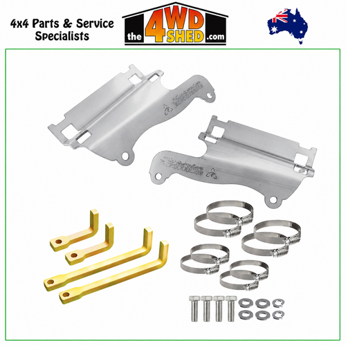 Superior 304 Stainless Steel 2.0 2.5 Shock Reservoir Mount Toyota LandCruiser Prado 250 Series - Front