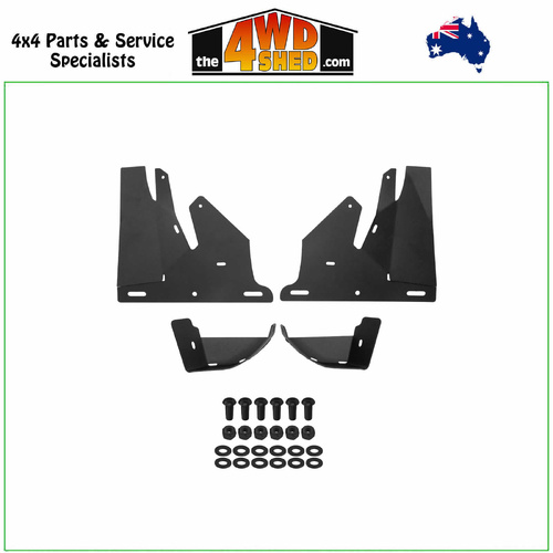Superior Mud Flap Brackets Toyota Landcruiser 80 Series GXL Wide Flare Only - REAR