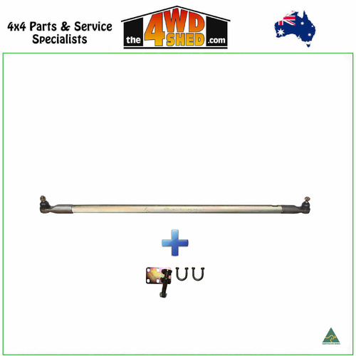 Superior Drag Link Comp Spec 4340m Solid Bar 2-6 Inch Lift Nissan Patrol GQ Eye-Eye - Adjustable (Genuine Ends)