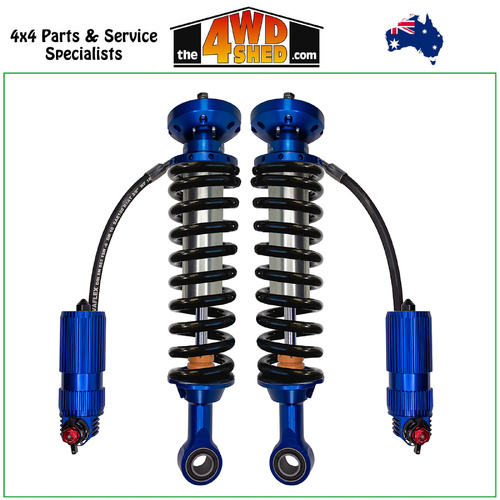 Superior 3 Way Adjustable 2.5 Monotube Remote Reservoir Shock Kit 3-4 Inch 75-100mm Lift Front Ford Ranger PY Next Gen