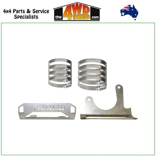 Superior 304 Stainless Steel 2.0 2.5 Shock Reservoir Mount Kit Toyota Landcruiser 76 78 79 Series - Front