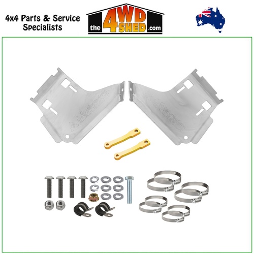 Superior 304 Stainless 2.0 2.5 Shock Reservoir Mount Kit Toyota Hilux N90 08/2025-On - Front