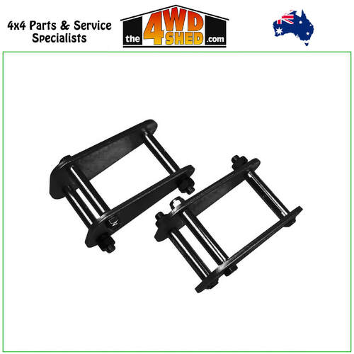 Front or Rear Extended Shackles Toyota 40 60 75 Series Landcruiser Nissan Patrol GQ GU w/ Rear Leafs