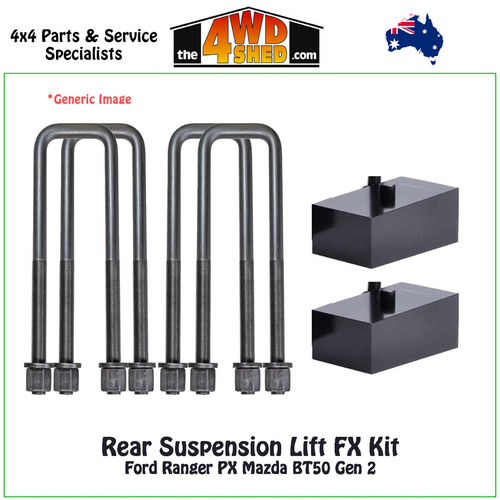 Rear Suspension Lift FX Kit Ford Ranger PX Mazda BT50 Gen 2